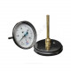 Термометр биметаллический осевой Дк100 L=64мм G1/2
