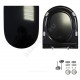Унитаз-компакт нижний подвод горизонт/выпуск 2/реж дюропласт микролифт черный Best color Black DM Sanita Luxe BSTSLCC06100522