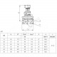 Комплект клапанов балансировочных автомат латунь APT+ CDT Ду 32/40 Ру16 ВР Danfoss 003Z2214