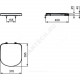 Сиденье для унитаза дюропласт с короткой проекцией TEMPO Ideal Standard T679901