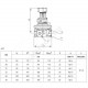 Клапан балансировочный автомат латунь APT Ду 40 Ру16 ВР Kvs=10м3/ч без ниппелей Danfoss 003Z5705