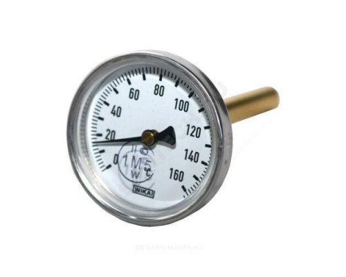 Термометр биметаллический осевой Дк100 L=60мм G1/2