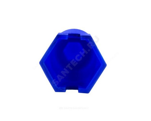 Заглушка радиальная пластик синяя НР L=68мм 1/2