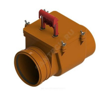 Клапан PP-H обратный канализационный коричневый Дн 160 б/нап в/к Татполимер ТП-85.160
