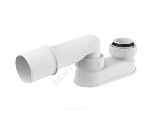 Сифон для ванны плоский с переходной трубкой 10гр. 40/50 Alca Plast A53-DN50