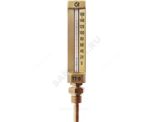 Термометр жидкостной виброустойчивый прямой L=319мм G1/2
