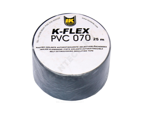 Лента ПВХ PVC AT 070 50мм х 25м черная самоклеящаяся K-flex 850CG020003