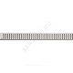 Решетка для душевого лотка нержавеющая сталь, матовая L=650мм Alca Plast PURE-650M