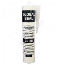 Герметик силиконовый санитарный GS28 290гр бесцветный GlobalSeal