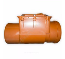 Клапан НПВХ обратный канализационный коричневый Дн 200 б/нап в/к 2481177