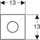 Система управления смывом для писсуаров полированная тип 10 Geberit 116.025.SN.1