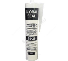 Герметик силиконовый санитарный GS28 290гр белый GlobalSeal
