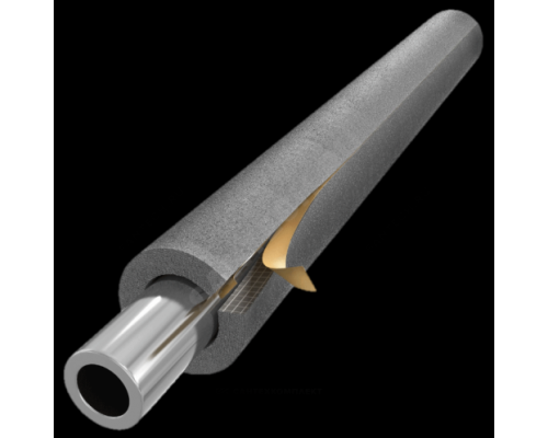 Трубка вспененный полиэтилен SUPER SK 60/13 L=2м Тмакс=95°C самоклеящаяся серый Energoflex EFXT060132SUSK
