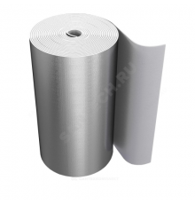 Рулон вспененный полиэтилен SUPER AL 5/1,0-20 Тмакс=95°C с покрытием алюминиевая фольга серый Energoflex EFXR05120SUAL