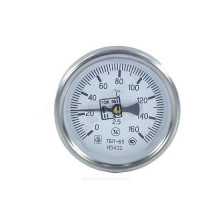 Термометр биметаллический осевой Дк63 L=160мм G1/2