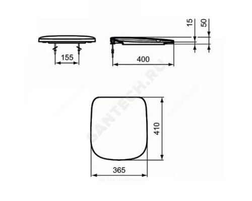 Сиденье для унитаза дюропласт микролифт Esedra Ideal Standard T318301