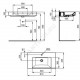 Умывальник мебельный STRADA 80 1 отверстие под смеситель по центру Ideal Standard K078801