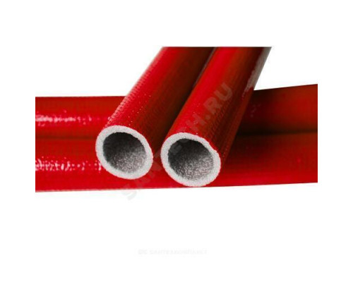 Трубка вспененный полиэтилен PE COMPACT R 15/4 L=10м Тмакс=95°C в защитной оболочке красный K-flex 040152103PE0CR