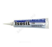 Герметик силиконовый санитарный S205 115мл белый Isosil