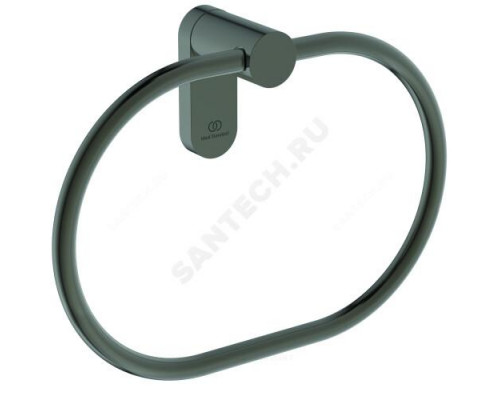 Полотенцедержатель кольцо CONCA магнитный серый Ideal Standard T4503A5