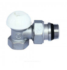 Клапан запорный для радиатора R14TG Ду 10 Ру16 ВР угловой штуцер с герметичной прокладкой Giacomini R14X032