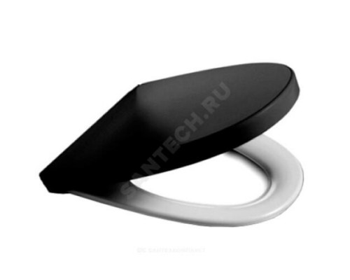 Сиденье для унитаза черная крышка/белое кольцо Victoria Nord Roca ZRU9000101