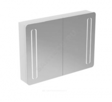 Шкаф зеркальный MIRROR&LIGHT алюминий с подсветкой Ideal Standard T3389AL