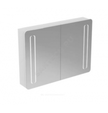 Шкаф зеркальный MIRROR&LIGHT алюминий с подсветкой Ideal Standard T3389AL
