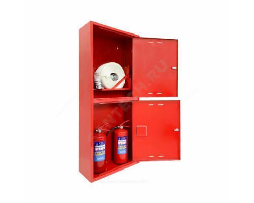 Шкаф пожарный ШПК 320 НЗК универсальный компакт красный ФАЭКС