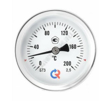 Термометр биметаллический осевой Дк63 L=100мм G1/2
