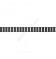 Решетка для душевого лотка нержавеющая сталь, черная матовая L=550мм Alca Plast PURE-550BLACK