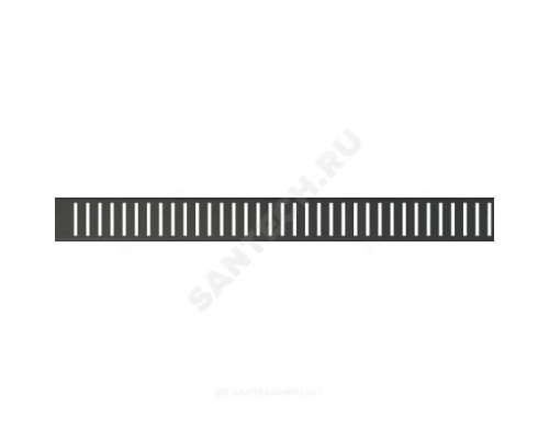Решетка для душевого лотка нержавеющая сталь, черная матовая L=950мм Alca Plast PURE-950BLACK