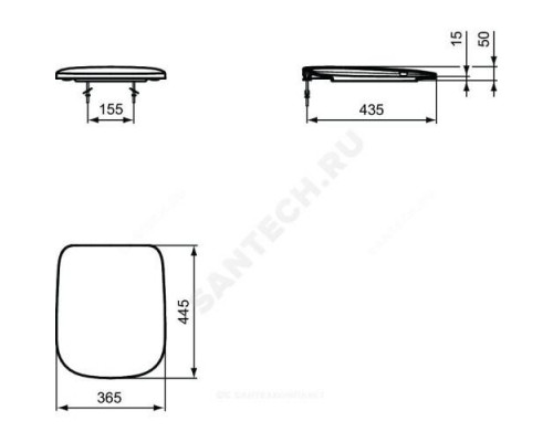 Сиденье для унитаза дюропласт Esedra Ideal Standard T318201.