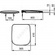 Сиденье для унитаза дюропласт микролифт Esedra Ideal Standard T318601