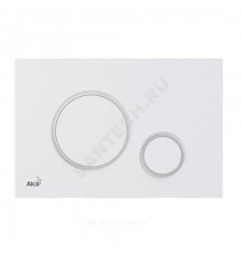 Кнопка для инсталляции белый/хром глянец Alca Plast M776