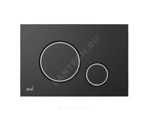 Кнопка для инсталляции черный/хром глянцевый Alca Plast M778