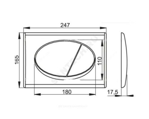 Инсталляция для подвесного унитаза с кнопкой смыва белая M70 Alca Plast AM101/1120-3:1 RU M70-0001