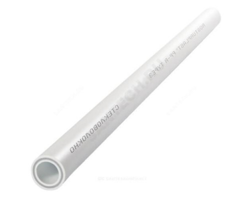 Труба PP-RGF белая арм стекловолокном Дн 110х15,1 Ру20 SDR7,4 Т