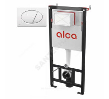 Инсталляция для подвесного унитаза с кнопкой смыва белая M70 Alca Plast AM101/1120-3:1 RU M70-0001