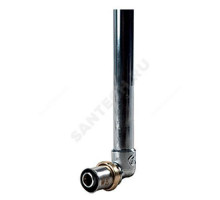 Угольник МП для подключения труб к радиатору латунь пресс Дн 16х90гр RM128 Giacomini RM128X034