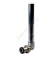 Угольник МП для подключения труб к радиатору латунь пресс Дн 16х90гр L=150мм RM128 Giacomini RM128X014