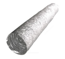 Воздуховод гибкий D102 L=10000мм армированный, металлизированная пленка 70 мкм алюминий Эра AF102