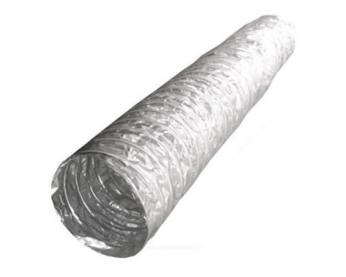Воздуховод гибкий D102 L=10000мм армированный, металлизированная пленка 70 мкм алюминий Эра AF102