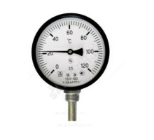 Термометр биметаллический радиальный Дк100 L=160мм G1/2