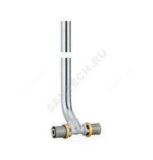 Тройник МП для подключения труб к радиатору латунь пресс Дн 16 RM158 Giacomini RM158X034
