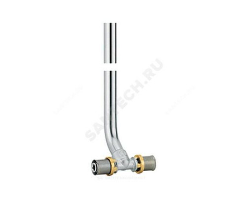 Тройник МП для подключения труб к радиатору латунь пресс Дн 16 RM158 Giacomini RM158X034