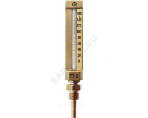 Термометр жидкостной виброустойчивый прямая L=100мм G1/2