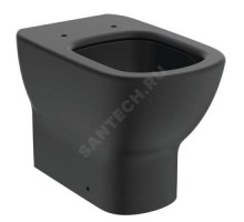 Унитаз приставной без сиденья чёрный TESI AquaBlade Ideal Standard T0077V3