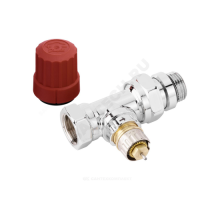 Клапан термостатический RA-NCX для двухтр Ду 15 Ру10 прямой ВР клипс RTR (RA) с преднастройкой хром глянцевый Danfoss 013G4248