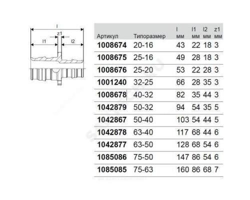 Муфта для PE-X труб радиальная PPSU Дн 40х32 переходная Q&E Uponor 1008678